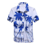 Aloha Shirts Men's Clothes Summer Camisa Havaiana Colorful Printed Short Sleeve Hawaiian Beach Shirts Mart Lion   