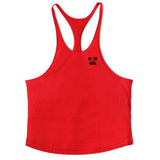 Muscleguys Brand Clothing Fitness Vest Gyms Singlet Y Back Tank Top Men's Stringer Canotta Bodybuilding Sleeveless Muscle Tanktop Mart Lion red 27 M 