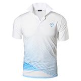 Jeansian Men's Sport Tee Shirt Poloshirt T-shirts Short Sleeve Golf Tennis Badminton LSL195 Mart Lion WhiteBlue S 