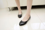Leather Flat Shoes Pointed Toe Woman Loafers Autumn Casual Shoes Women Flats Candy Color Sweet Flats Mart Lion   