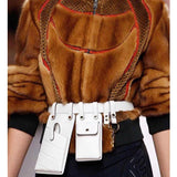  Leather Belt Bag Women  Fanny Pack Luxury Waist Packs Belt Phone Pouch Waist Bag For Girl Crossbody Bags Bum c218 Mart Lion - Mart Lion