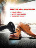 Portable 3-In-1 Electric Shoe Brush Sofa Car Seat Leather Shoes Cleaning And Maintenance Shine For Travel Mart Lion   