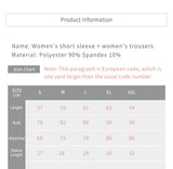 Set Quick Dry 2 Piece Female Short-sleeved long Pants Outdoor Sportswear Fitness suit Sport outfit for woman Mart Lion   
