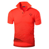 Jeansian Men's Sport Tee Shirt Poloshirt T-shirts Short Sleeve Golf Tennis Badminton LSL195 Mart Lion Orange S 