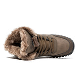 Winter Outdoor Sneakers Men's Snow Boots keep Warm Plush Plush Ankle Snow Work Casual Shoes Mart Lion   