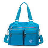 Women Top-handle Shoulder Bag Luxury Handbags Designer Nylon Messenger Beach Casual Tote Female Purse Crossbody Mart Lion lake blue  