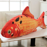 Arrive 20-140CM Cyprinus Carpio Fish Koi Carp Plush Toys Lifelike Stuffed Aquatic Fishes Pillow For Kid Gift Mart Lion 20cm 1 