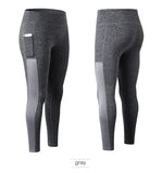 Pants Women Pocket leggings Fitness Sport Leggings running pants Slim Elastic Gym leggings