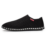 Men's Casual Shoes Summer Breathable Air Mesh Shoes Slip-On Style Shoes Sneakers Footwear Mart Lion black 5.5 