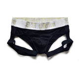 Men's Underwear Ropa Interior Hombre Cotton Briefs Jockstrap Underwear Gay Briefs Men's Slip Homme Cueca Masculina Mart Lion Black M 