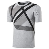jeansian Men's Sport Tee Shirt Shirt Tops Gym Fitness Running Workout Football Short Sleeve Dry Fit LSL017 White Mart Lion   
