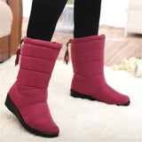  Women Boots Waterproof Down Winter Warm Ankle Snow Shoes Winter Heels Mart Lion - Mart Lion
