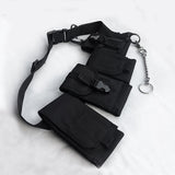 Hip Hop Chest Bag Men's Black Streetwear Chest Rig Fanny Pack Multi-pocket Travel Phone Belt Bag Pouch Waist Packs 197 Mart Lion   