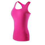 Tops Women Sport top Quick Dry Zumba shirt Sleeveless Sport Shirt Gym Top Tank top fitness workout shirt Mart Lion Pink S 