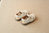 Leather sandals boys summer 100% soft leather boys and girls beach shoes children sports princess Mart Lion   