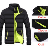 Winter Jacket Men's Clothes Solid Colors Ultra-light Parka ackets And Coats Stand Collar Bubble Coat Puffer Mart Lion   