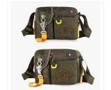 men's shoulder bag mini street Casual Oxford cloth chest bag function crossbody bags waterproof c52 Mart Lion   