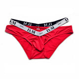 Men's Underwear Cueca Masculina Gay Jockstrap Low-Rise Ropa Interior Hombre Slip Homme Briefs Calzoncillos Mart Lion Red M 1pc