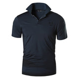jeansian Men's Sport Tee Polo Shirts Golf Tennis Badminton Dry Fit Short Sleeve Mart Lion   