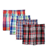 Men's Panties 8 pcs/lot Underwear Cotton Classic Plaid Boxers Loose Shorts Panties Breathable Home boxer homme