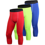 Men's Pants Commpression Sport Tights Fitness Workout Stretch Breathable Gym Leggings Quick Dry Running Tights Mart Lion red blue green S China