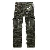 Men Casual Military Cargo Pants Camo Combat Loose Straight Long Baggy camouflage Trousers Mart Lion 28 army green 