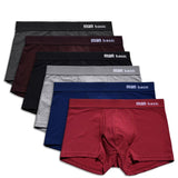 6Pcs Boxer Men's Underwear Panties Cotton Shorts  Breathable Solid Boxers Gay Underwear cueca boxer Mart Lion   