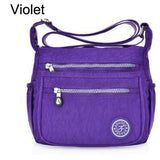 Nylon Women Messenger Bags Small Purse Shoulder Bag Female Crossbody Bags Handbags Bolsa Tote Beach Mart Lion Violet  