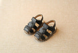 Leather sandals boys summer 100% soft leather boys and girls beach shoes children sports princess Mart Lion   