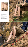  Hiking Shoes Men's Summer Waterproof Breathable Yellow Elastic Leather Walking Tour Beach Rock Outdoor Men's Climbing Trekking Mart Lion - Mart Lion