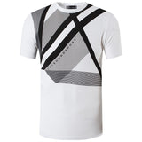 jeansian Men's Sport Tee Shirt Shirt Tops Gym Fitness Running Workout Football Short Sleeve Dry Fit LSL017 White