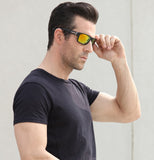 Long Keeper Night Vision Sunglasses Polarized Men's Women Eyes Protect UV400 Black Square Unisex gafas de Mart Lion   