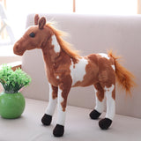 Simulation Horse Plush Toy 4 Styles Stuffed Animal Dolls Classic Toys Kids Birthday Gift Home Decor Prop Toy Mart Lion 28 cm (vertical ) 3 