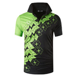 jeansian Men's Sport Tee Polo Shirts Golf Tennis Badminton Dry Fit Short Sleeve Red2 Mart Lion LSL224-Black US S 
