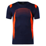Jeansian Men's T-Shirt Sport Short Sleeve Dry Fit Running Fitness Workout Black Mart Lion LSL194-Navy US S China