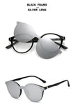 Brand TR90 Flexible Retro Eyewear Women Clips Polarized Lenses Magnet Men's Mirror   Sunglasses Optical Glasses Frames Round Mart Lion   