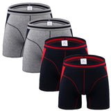 4pcs/lot Men's Underwear Long Boxers Panties Boxershort Calzoncillos Men's Underpants Boxer Hommes Modal Hombre Mart Lion NNGG M Waist 66 to 76cm 