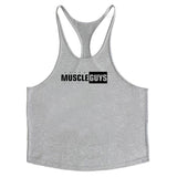 Bodybuilding stringer tank tops men blank vest solid color gyms singlets fitness undershirt men vest muscle sleeveless shirt Mart Lion   