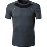 Jeansian Men's T-Shirt Tee Shirt Sport Dry Fit Short Sleeve Running Fitness Workout LSL069 Black Mart Lion LSL3225Gray US S China