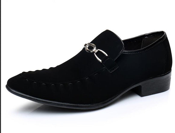  Men's Dress Shoes Style Suede Leather Social Sapato Oxfords Flat Work Paty Wedding Mart Lion - Mart Lion
