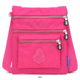 Nylon Multifunction Handbag For Women Waterproof Crossbody Multi Pocket Bag Lady Cell Phone Clutch Lightweight Shoulder Mart Lion   