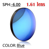 Myopia Minus Prescription Polarized Lens Designer Optics Polarized Sunglasses Men's Driving mirror NX Mart Lion silver-blue lens-600  