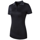 jeansian Women's Casual Designer Short Sleeve T-Shirt Golf Tennis Badminton Black2 Mart Lion   