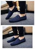 Men Loafers Casual Shoes Summer Canvas Light Breathable Flat Footwear Mart Lion   