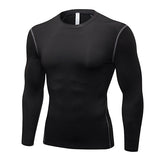 Men's T-Shirt Training Gym Slim Bottoming Shirt Breathable Quick Dry Running Fitness T-Shirts Sport Workout Gym Clothing Mart Lion Black S 