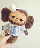 cheburashka plush toy big eyes monkey with clothes doll Russia Anime baby kid sleep appease doll toys for children Mart Lion about 18cm brown sleepy cloth 