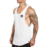Muscle Guys Gyms Clothing Fitness Men's Tank Top Bodybuilding Stringers Tank Tops workout Singlet Sporting Sleeveless Shirt Mart Lion white 89 M 