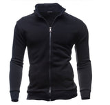 Men's Jackets Hoodless Sweatshirts Stand-up collar Retro Coat Hoody Cardigan Zipper Mart Lion   