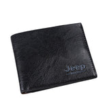Passport bag short Bifold men's Wallet durable casual PU material wallet With Cash Coin Photo Pocket c135 Mart Lion Black  