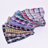 Panties Men's Boxer Men's Underwear Cotton Men's Shorts Breathable Plaid Flexible Shorts Boxer 5Pcs/lot  Underpants Mart Lion   